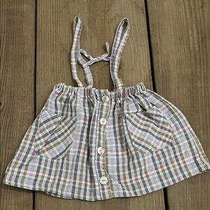 Zara Multicolor Plaid Halter Top